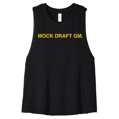 Obviousshirts Mock Draft Gm Women's Racerback Cropped Tank