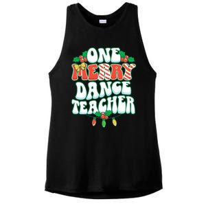 One Merry Dance Teacher Christmas Xmas Dancing Gift Ladies PosiCharge Tri-Blend Wicking Tank