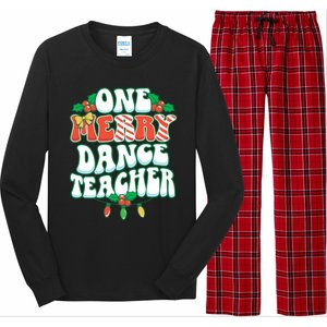 One Merry Dance Teacher Christmas Xmas Dancing Gift Long Sleeve Pajama Set