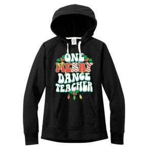 One Merry Dance Teacher Christmas Xmas Dancing Gift Women's Fleece Hoodie