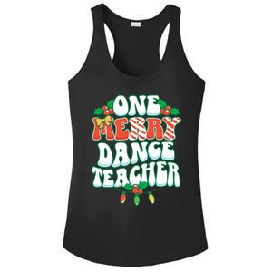 One Merry Dance Teacher Christmas Xmas Dancing Gift Ladies PosiCharge Competitor Racerback Tank