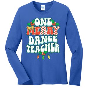 One Merry Dance Teacher Christmas Xmas Dancing Gift Ladies Long Sleeve Shirt