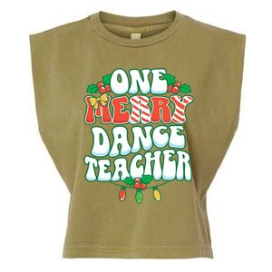 One Merry Dance Teacher Christmas Xmas Dancing Gift Garment-Dyed Women's Muscle Tee