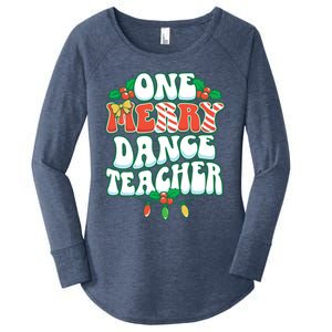 One Merry Dance Teacher Christmas Xmas Dancing Gift Women's Perfect Tri Tunic Long Sleeve Shirt