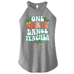 One Merry Dance Teacher Christmas Xmas Dancing Gift Women's Perfect Tri Rocker Tank