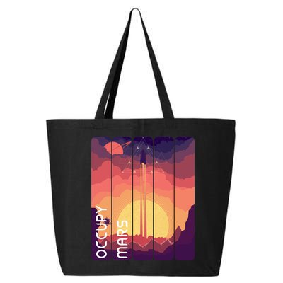 Occupy Mars Elon Musk Spacex Space Landscape Astronaut Planets Stars 25L Jumbo Tote