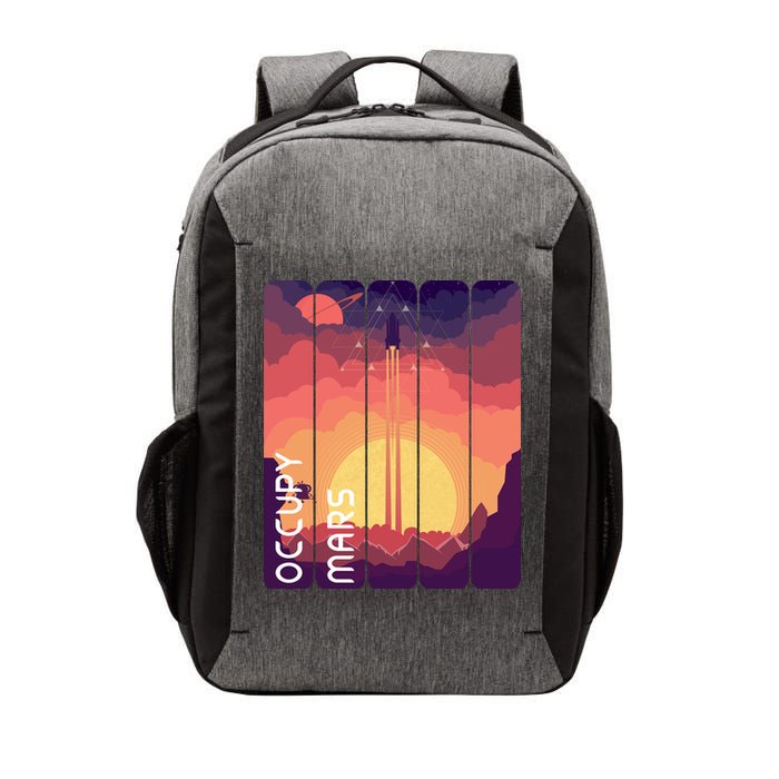 Occupy Mars Elon Musk Spacex Space Landscape Astronaut Planets Stars Vector Backpack