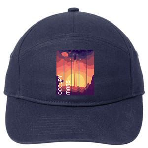 Occupy Mars Elon Musk Spacex Space Landscape Astronaut Planets Stars 7-Panel Snapback Hat