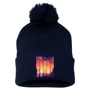 Occupy Mars Elon Musk Spacex Space Landscape Astronaut Planets Stars Pom Pom 12in Knit Beanie