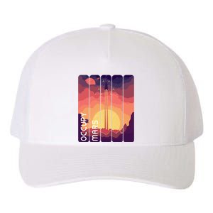 Occupy Mars Elon Musk Spacex Space Landscape Astronaut Planets Stars Yupoong Adult 5-Panel Trucker Hat