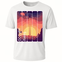 Occupy Mars Elon Musk Spacex Space Landscape Astronaut Planets Stars Cooling Performance Crew T-Shirt