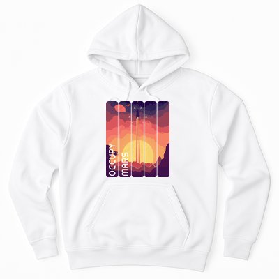Occupy Mars Elon Musk Spacex Space Landscape Astronaut Planets Stars Hoodie