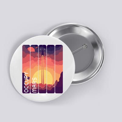 Occupy Mars Elon Musk Spacex Space Landscape Astronaut Planets Stars Button