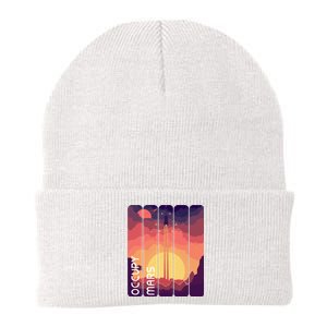 Occupy Mars Elon Musk Spacex Space Landscape Astronaut Planets Stars Knit Cap Winter Beanie