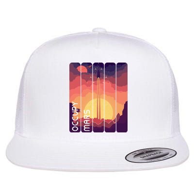 Occupy Mars Elon Musk Spacex Space Landscape Astronaut Planets Stars Flatbill Hat