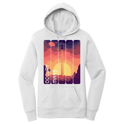 Occupy Mars Elon Musk Spacex Space Landscape Astronaut Planets Stars Women's Pullover Hoodie