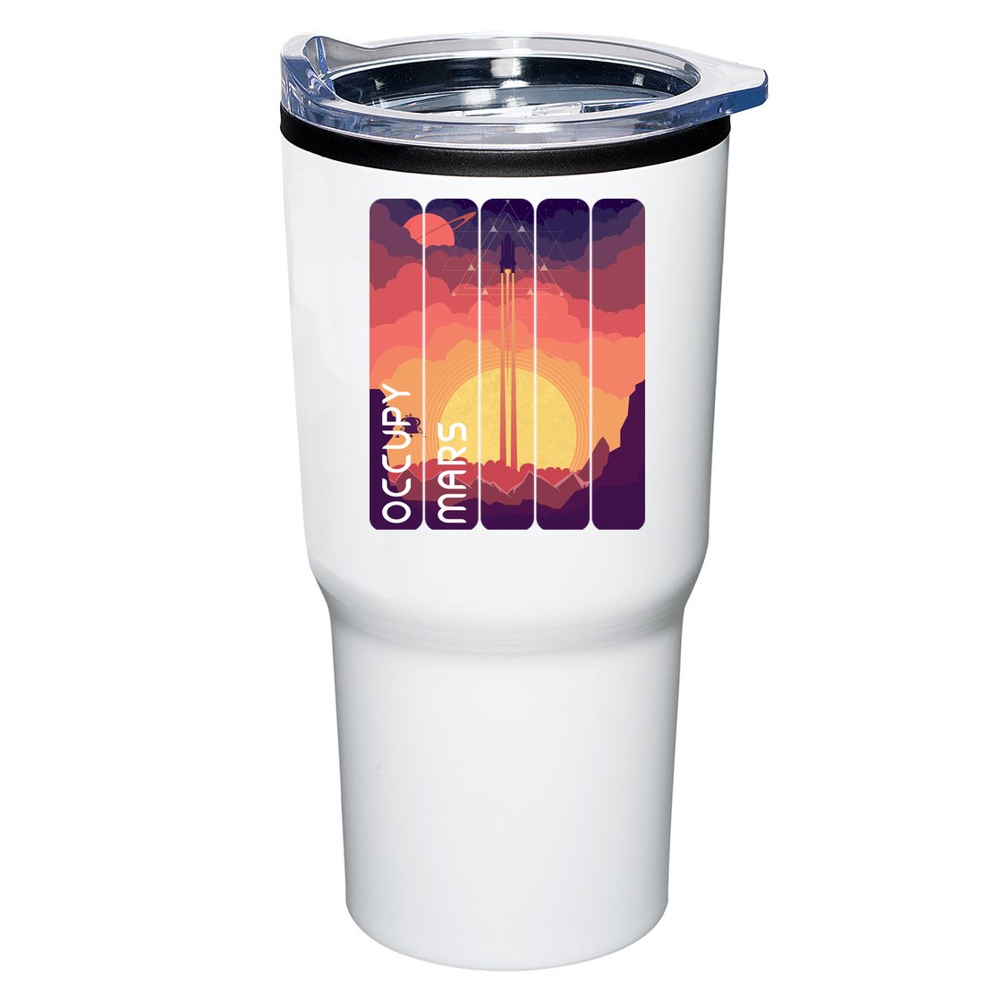 Occupy Mars Elon Musk Spacex Space Landscape Astronaut Planets Stars Tumbler