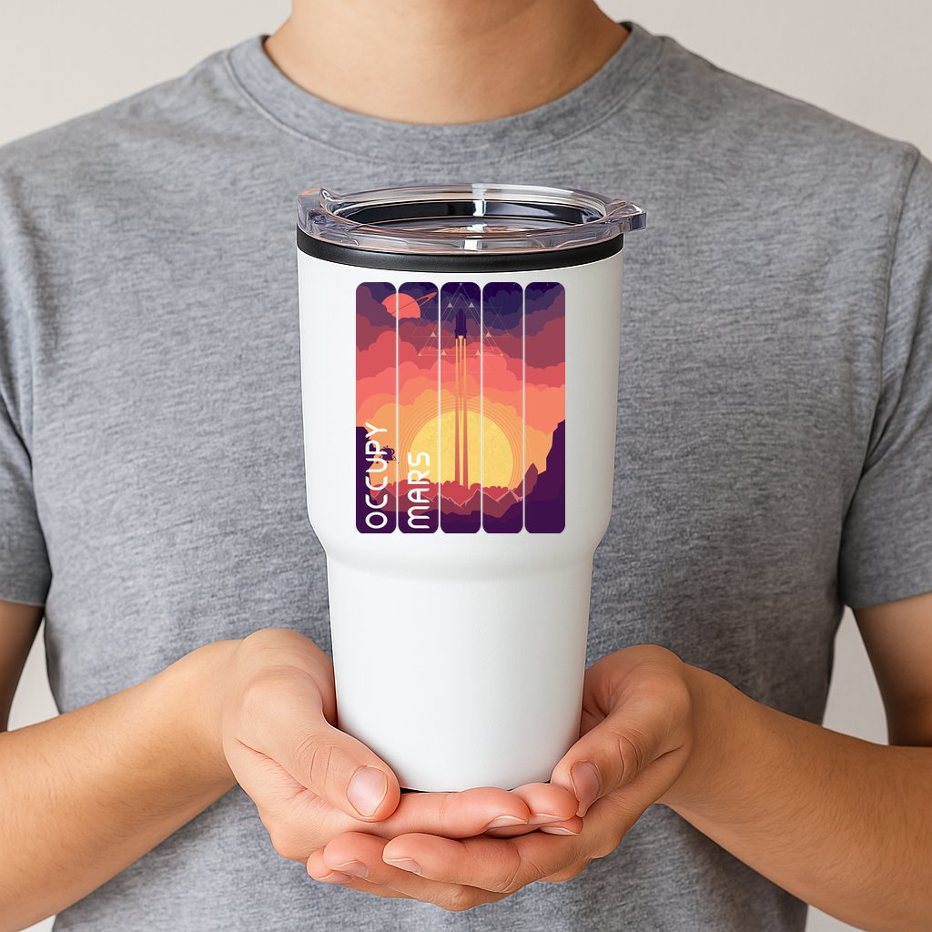 Occupy Mars Elon Musk Spacex Space Landscape Astronaut Planets Stars Tumbler