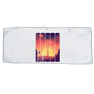 Occupy Mars Elon Musk Spacex Space Landscape Astronaut Planets Stars Large Microfiber Waffle Golf Towel