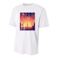 Occupy Mars Elon Musk Spacex Space Landscape Astronaut Planets Stars Youth Performance Sprint T-Shirt