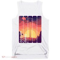 Occupy Mars Elon Musk Spacex Space Landscape Astronaut Planets Stars Tank Top