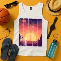 Occupy Mars Elon Musk Spacex Space Landscape Astronaut Planets Stars Tank Top