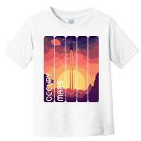 Occupy Mars Elon Musk Spacex Space Landscape Astronaut Planets Stars Toddler T-Shirt