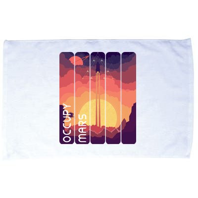 Occupy Mars Elon Musk Spacex Space Landscape Astronaut Planets Stars Microfiber Hand Towel