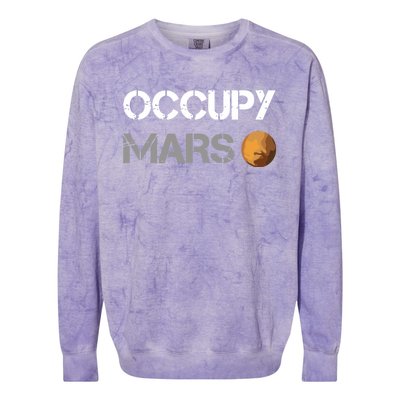 Occupy Mars Elon Musk Spacex Project Colorblast Crewneck Sweatshirt