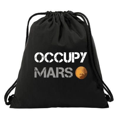 Occupy Mars Elon Musk Spacex Project Drawstring Bag