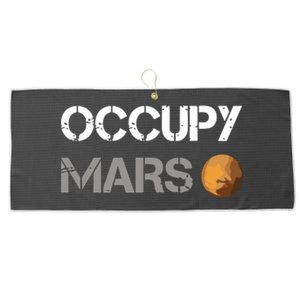 Occupy Mars Elon Musk Spacex Project Large Microfiber Waffle Golf Towel