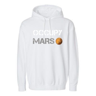 Occupy Mars Elon Musk Spacex Project Garment-Dyed Fleece Hoodie