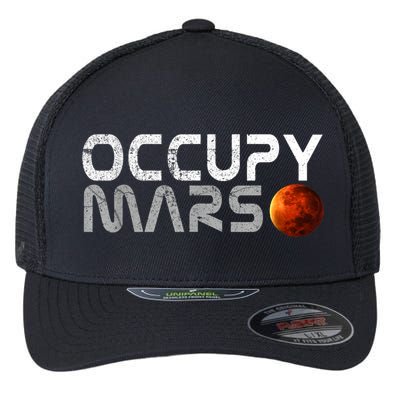Occupy Mars Elon Musk SpaceX Project Gift Ideas Occupy Mars Trending Flexfit Unipanel Trucker Cap