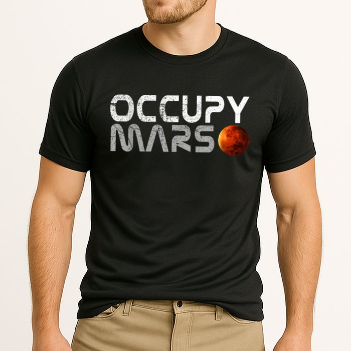 Occupy Mars Elon Musk SpaceX Project Gift Ideas Occupy Mars Trending Performance Shirt