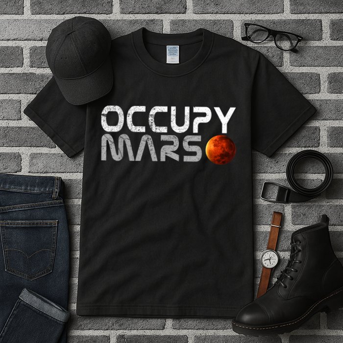 Occupy Mars Elon Musk SpaceX Project Gift Ideas Occupy Mars Trending Tall T-Shirt