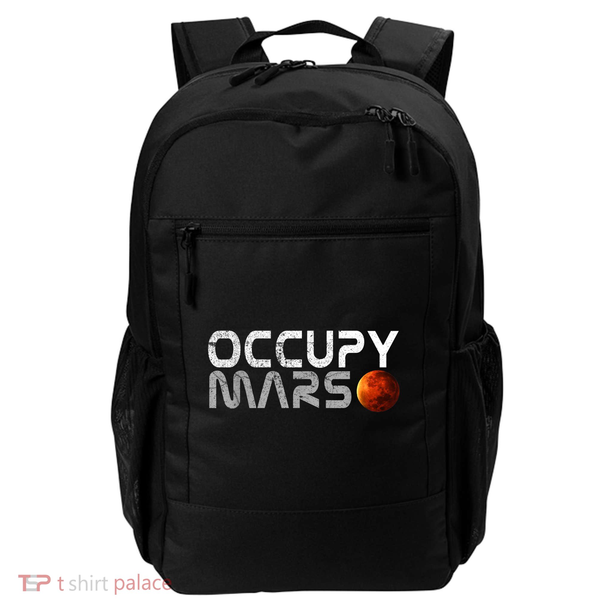 Occupy Mars Elon Musk SpaceX Project Gift Ideas Occupy Mars Trending Daily Commute Backpack