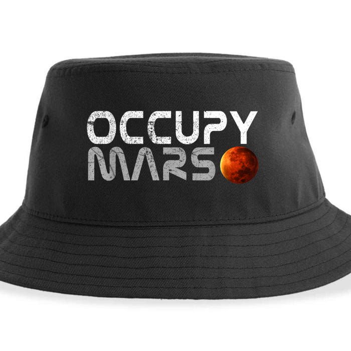 Occupy Mars Elon Musk SpaceX Project Gift Ideas Occupy Mars Trending Sustainable Bucket Hat
