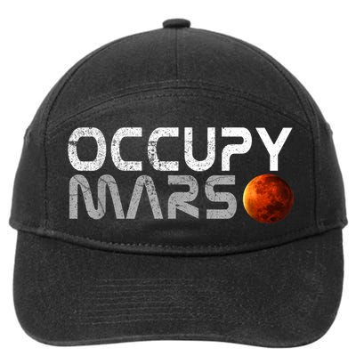 Occupy Mars Elon Musk SpaceX Project Gift Ideas Occupy Mars Trending 7-Panel Snapback Hat