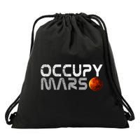 Occupy Mars Elon Musk SpaceX Project Gift Ideas Occupy Mars Trending Drawstring Bag