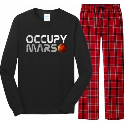 Occupy Mars Elon Musk SpaceX Project Gift Ideas Occupy Mars Trending Long Sleeve Pajama Set