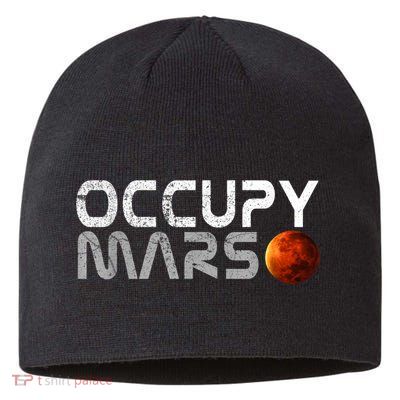 Occupy Mars Elon Musk SpaceX Project Gift Ideas Occupy Mars Trending Sustainable Beanie