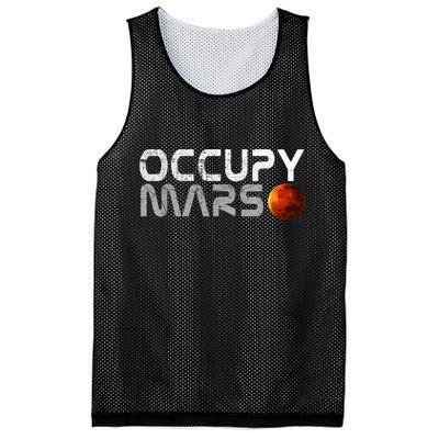 Occupy Mars Elon Musk SpaceX Project Gift Ideas Occupy Mars Trending Mesh Reversible Basketball Jersey Tank