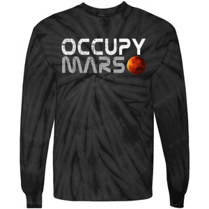 Occupy Mars Elon Musk SpaceX Project Gift Ideas Occupy Mars Trending Tie-Dye Long Sleeve Shirt