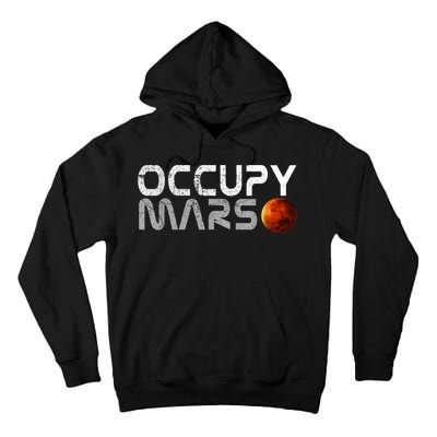 Occupy Mars Elon Musk SpaceX Project Gift Ideas Occupy Mars Trending Tall Hoodie