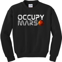 Occupy Mars Elon Musk SpaceX Project Gift Ideas Occupy Mars Trending Kids Sweatshirt