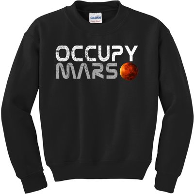 Occupy Mars Elon Musk SpaceX Project Gift Ideas Occupy Mars Trending Kids Sweatshirt