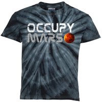 Occupy Mars Elon Musk SpaceX Project Gift Ideas Occupy Mars Trending Kids Tie-Dye T-Shirt