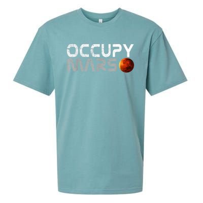 Occupy Mars Elon Musk SpaceX Project Gift Ideas Occupy Mars Trending Sueded Cloud Jersey T-Shirt