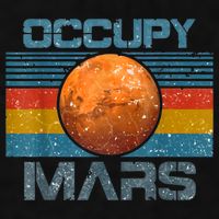 Occupy Mars Elon Musk SpaceX Project Gift Ideas Occupy Mars Trending Ladies PosiCharge Tri-Blend Wicking Tank