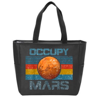 Occupy Mars Elon Musk SpaceX Project Gift Ideas Occupy Mars Trending Zip Tote Bag